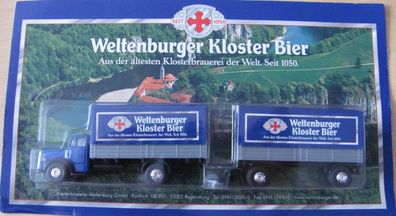 Brauerei Weltenburger Nr.03 - Kloster Bier - MB 6600 - Hängerzug Oldie