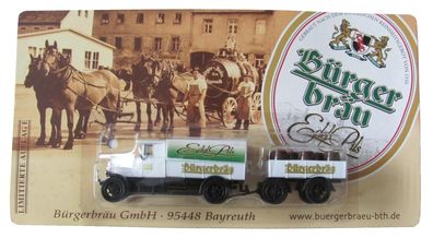 Bürgerbräu Bayreuth Nr.09 - Edel Pils - Magirus Deutz 2C1 - Hängerzug Oldie