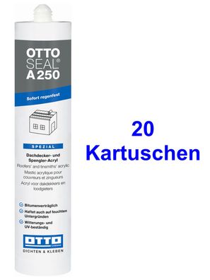 Ottoseal® A250 20 x 310 ml Das Dachdecker- und Spengler-Acryl Für innen und außen