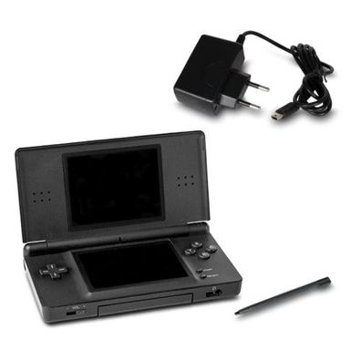 Nintendo DS Lite Konsole in Schwarz mit Ladekabel #70A