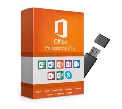 Microsoft Office 2016 Professional Plus | Windows | KEIN Abo | inkl 16GB USB Stick