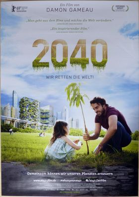 2040 - Wir retten die Welt! - Original Kinoplakat A0 - Damon Gameau - Filmposter