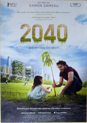 2040 - Wir retten die Welt! - Original Kinoplakat A1 - Damon Gameau - Filmposter