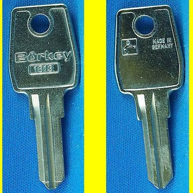 Schlüsselrohling Börkey 1813 für BMB, Eurolocks, L + F / Stahlschränke, Möbelzylinder