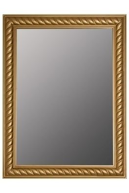 Spiegel Wandspiegel Flur Garderobe Gold gemasert Retro Holz Acta 6,8 NEU 