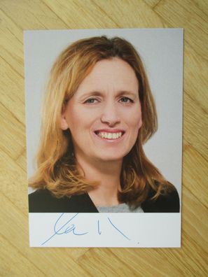 Schleswig-Holstein Ministerin CDU Karin Prien - handsigniertes Autogramm!!!
