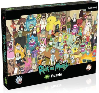 Winning Moves - Rick and Morty Puzzle »Friends« (1000 Teile) Puzzel Charaktere