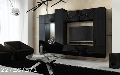 Future 22 Möbel für Wohnzimmer Wohnwand Mediawand Schrankwand Wohnschrank