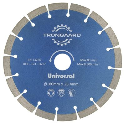 Trongaard Diamant-trennscheibe 180mm/25.4mm - Universal Standard #630