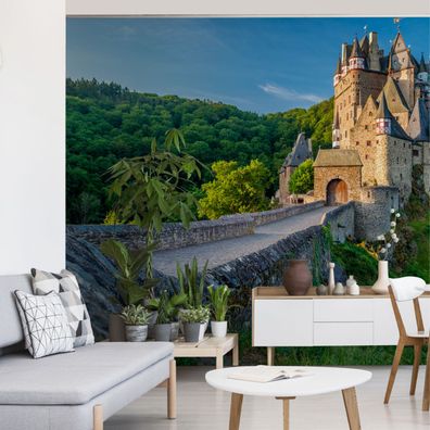 Muralo Selbstklebende Fototapeten XXL Schloss Landschaft Gebirge 3D 2955