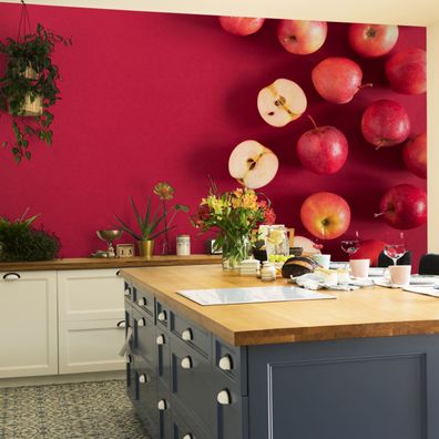 Muralo Selbstklebende Fototapeten XXL Esszimmer Obst äpfel Natur 3110