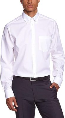 Seidensticker Herren Regular Fit Businesshemd Kragenweite: 44 cm, Weiß (weiß 1)