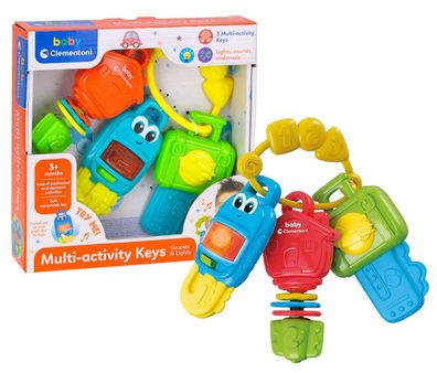 Clementoni baby elektronisches Schlüsselspiel Schlüsselbund Schlüssel Spielzeug