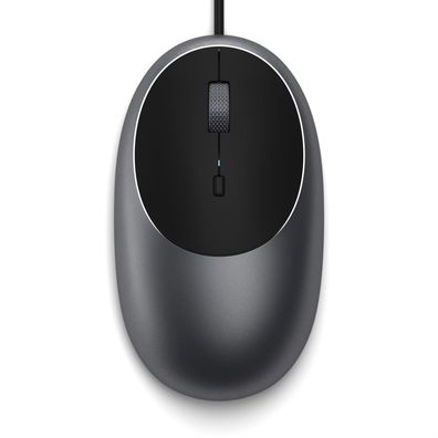 Satechi C1 USB-C Wired Mouse - space gray (Grau)