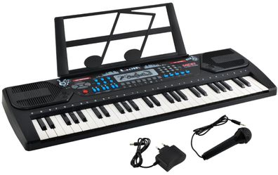 Digital Tragbares Keyboard mit 54 Tasten und Notenständer 8238
