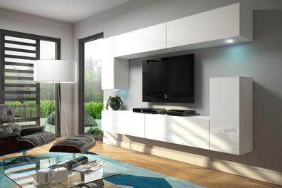 Rima N57 Möbel für Wohnzimmer Wohnwand Mediawand Schrankwand Wohnschrank