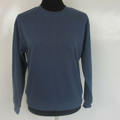 Rundhalsausschnitt Sweatshirt von Vero Moda Damen Blau Gr. S