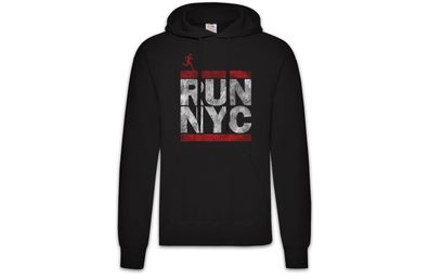 Run Nyc Hoodie Kapuzenpullover New York City Run Fun Läufer Dmc Marathon Letters