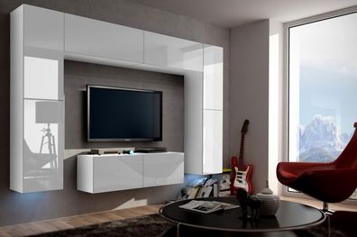 Future 3 Möbel für Wohnzimmer Wohnwand Mediawand Schrankwand Wohnschrank