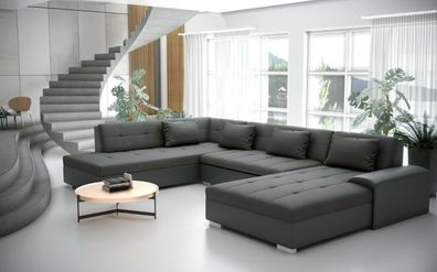 Couchgarnitur Liberto U Form Schlaffunktion Couch Polster Sofa Wohnlandschaft