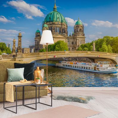Muralo Selbstklebende Fototapeten XXL Berlin Kathedrale Fluss 2618