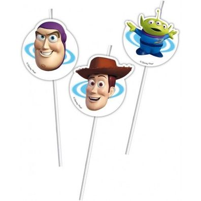 Procos - Toy Story 4 - Trinkhalme (6 Stück) Strohhalm Trinkhalm Kindergeburtstag