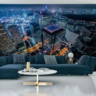 Muralo Selbstklebende Fototapeten XXL Panorama Von Tokio Der Nacht 2750