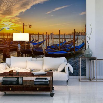 Muralo Selbstklebende Fototapeten XXL Wohnzimmer Gondeln Venedig 3D 2794