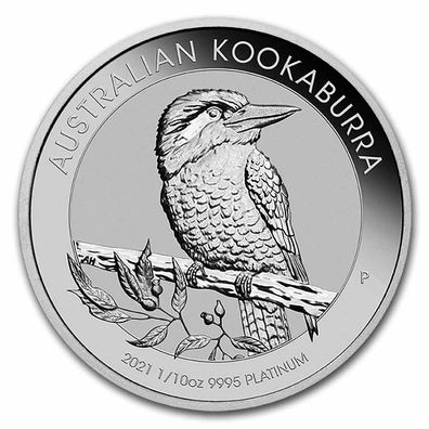 Perth Mint Australien Kookaburra 2021 1/10 oz 999.5 Platin Platinmünze