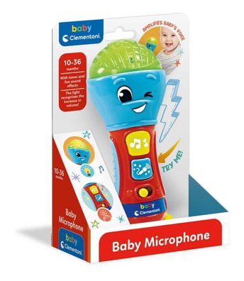 Clementoni Baby Mikrophon Babyspielzeug 10-36 Monate tragbares Mikrofon