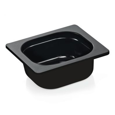 Gastronormbehälter, Melamin, Serie 93, GN 1/6, 65 mm Tiefe, schwarz