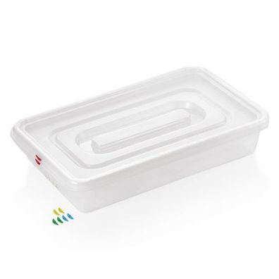 Gastronormbehälter mit Deckel, Kunststoff, Serie 83, GN 1/1, Tiefe wählbar