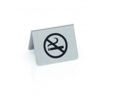 Nichtraucher Schild / Tischaufsteller, Hinweisschild, CNS, 5,5x5x3,5 cm