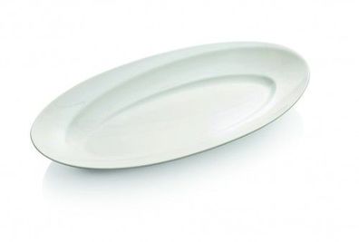 Platte, Porzellan, oval, 50x28-57x31 cm, weiß