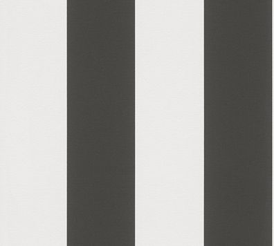 A.S. Création Streifentapete Schwarz 334213 Tapete Black & White Wandtapete