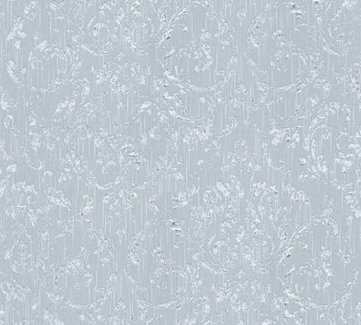 A.S. Création Barocktapete Blau 306605 Tapete Metallic Silk Wandtapete Design