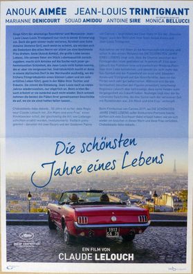 Die schönsten Jahre eines Lebens - Original Kinoplakat A3 - Ford Mustang - Filmposter