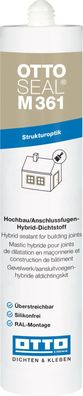 Ottoseal® M361 310ml Der Struktur-Hybrid-Dichtstoff für Hochbau/ Anschlussfugen
