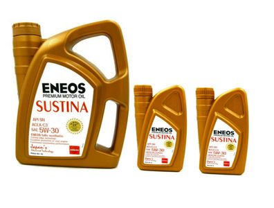 6L (4 + 1 + 1 Liter) ENEOS Sustina 5W30 5W30 Motoröl Vollsynthetisch Öl