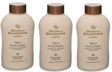 Spuma di Sciampagna Talco Profumato Körperpuder Talkum 3x200g