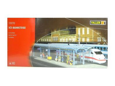 Modellbau Bausatz 2 ICE-Bahnsteige, Faller H0 120193 neu