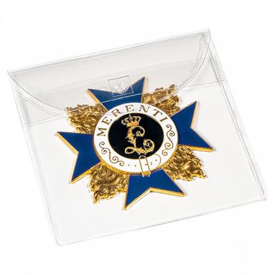 Schutztasche für Orden Medaillen und Ehrenzeichen bis 90 mm 50er-Pack(364999)
