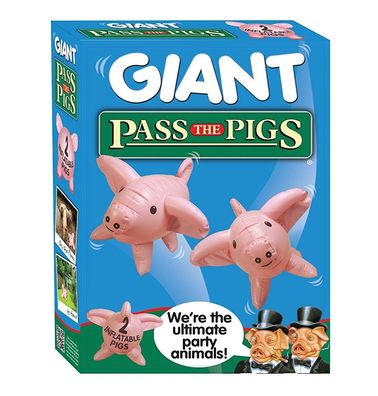 Giant Pass the Pigs Riesenschweinerei Spiel Schweinerei Kinderspiel Englisch