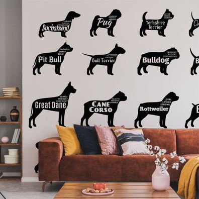 Muralo Selbstklebende Fototapeten XXL Tiere Hunde Labrador Husky 3298