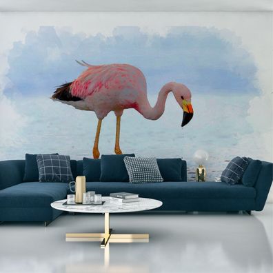 Muralo Selbstklebende Fototapeten XXL Schlafzimmer Flamingo See 3D 3574