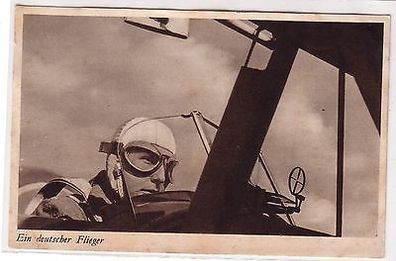 67244 Ak ein deutscher Flieger im Doppeldecker 1941