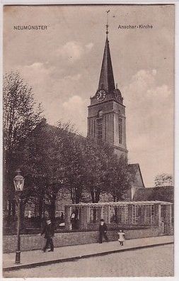 67232 Feldpost Ak Neumünster Anschar Kirche 1915
