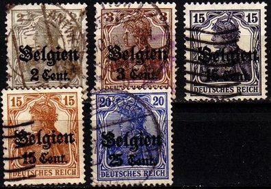 Germany REICH Besetzung [Belgien] MiNr 0010 ex ( O/ used ) [02]