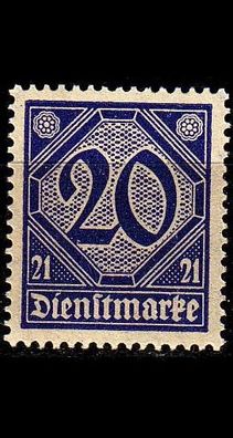 Germany REICH Dienst [1920] MiNr 0019 a ( * */ mnh )