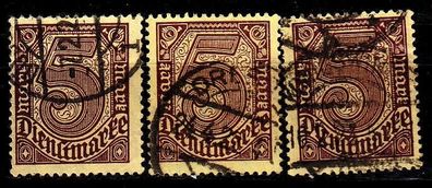 Germany REICH Dienst [1920] MiNr 0033 a, b, c ( O/ used ) [01]
